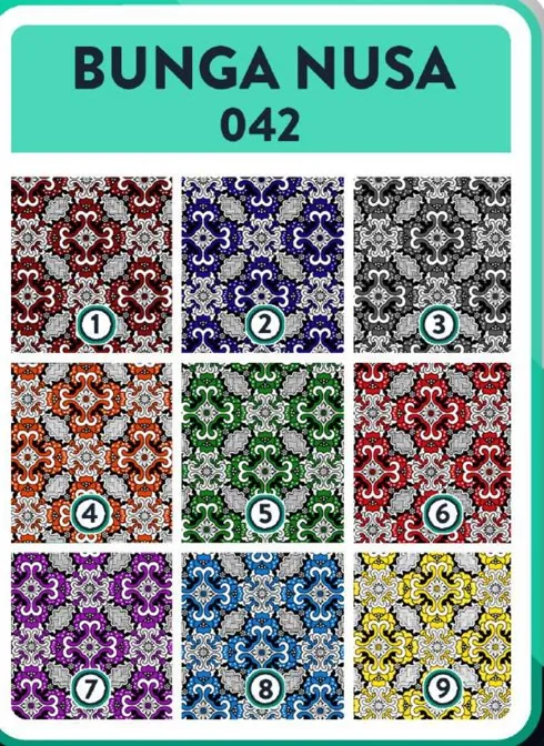 Katalog batik motif Bunga Nusa 042
